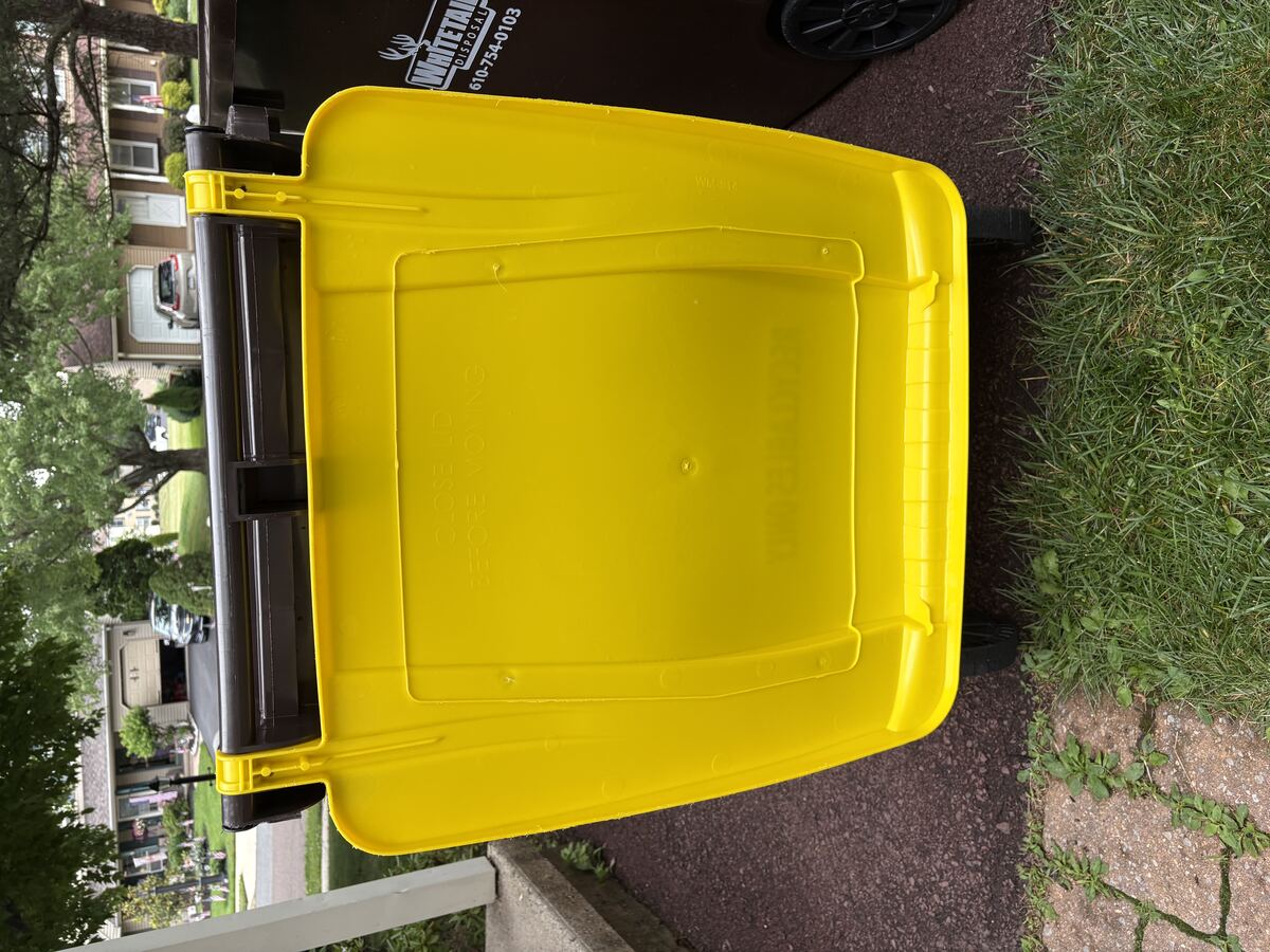 Clean trash bin interior after Bin Blasters power washing